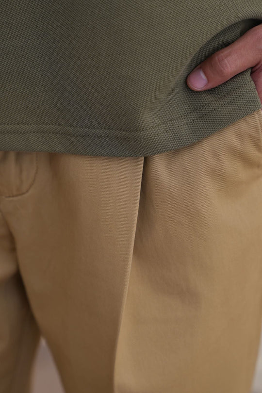 KHAKI LIGHT COTTON CHINOS