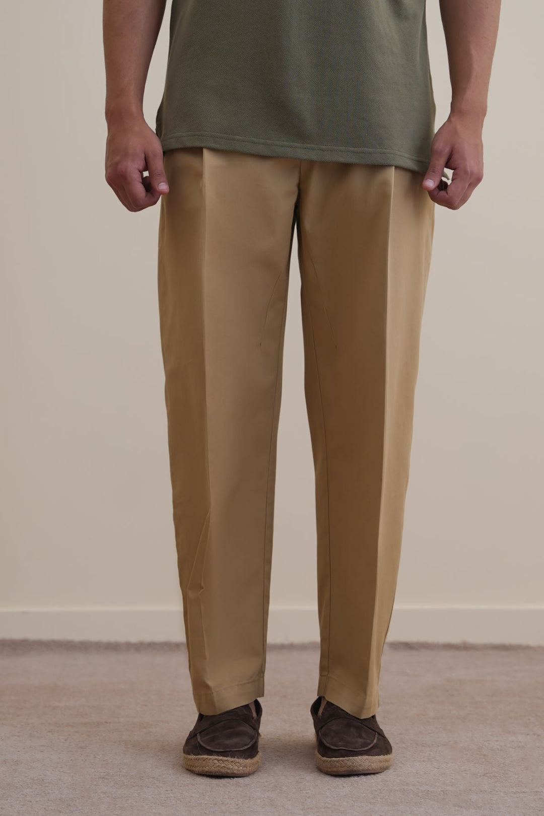KHAKI LIGHT COTTON CHINOS