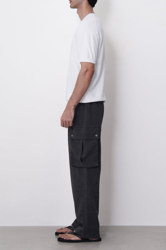 CHARCOAL-UTILITY CARGO PANTS