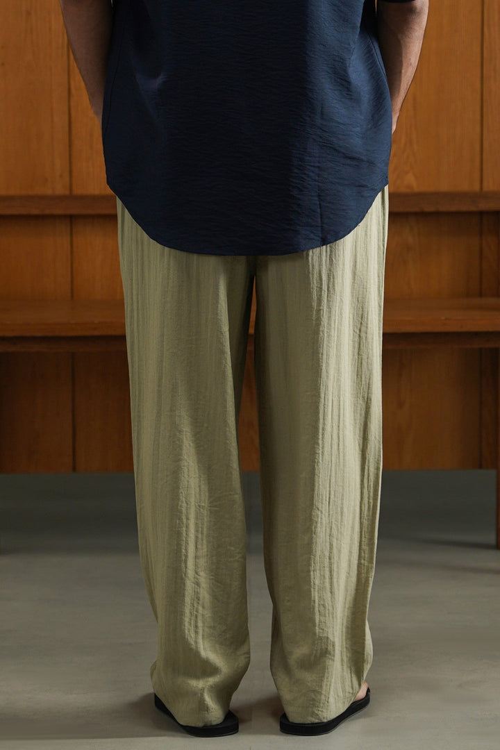 KHAKI SUMMER SLUB PANTS