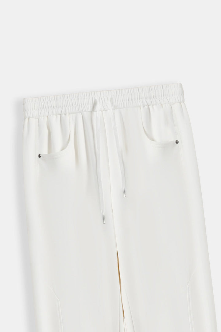 WHITE PANELLED TROUSERS