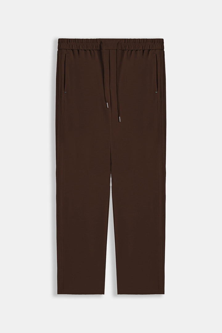 BROWN ESSENTIAL TROUSERS