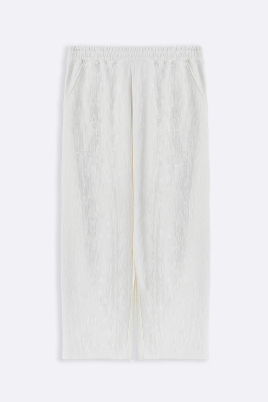 CREAM TENCEL COTTON PANTS