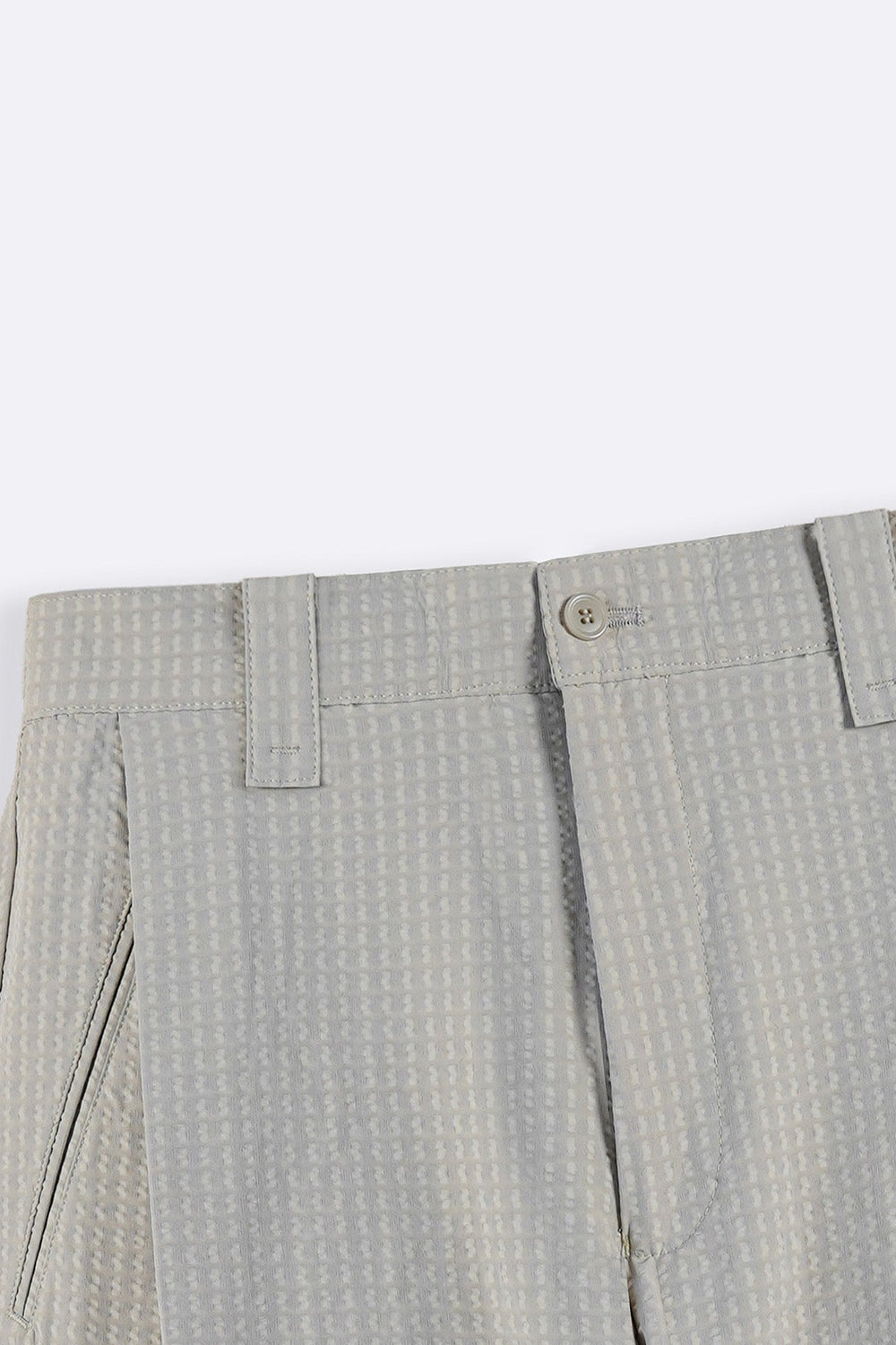 TAUPE TEXTURED TAILORED SHORTS