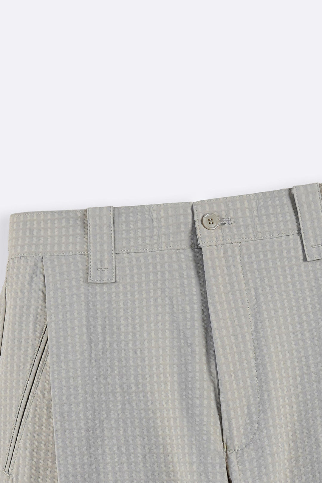TAUPE TEXTURED TAILORED SHORTS