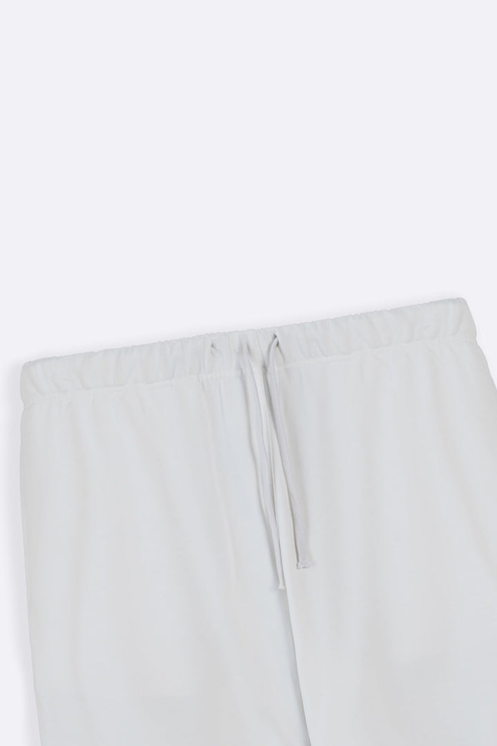 WHITE RELAXED SHORTS