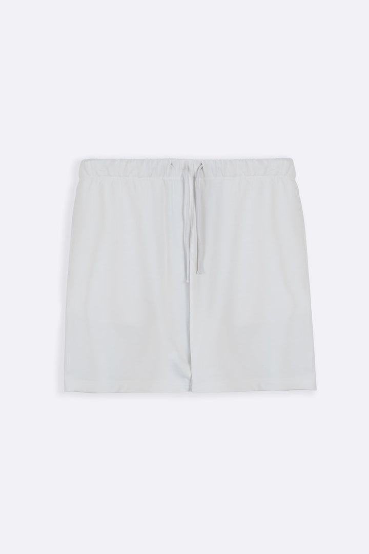 WHITE RELAXED SHORTS