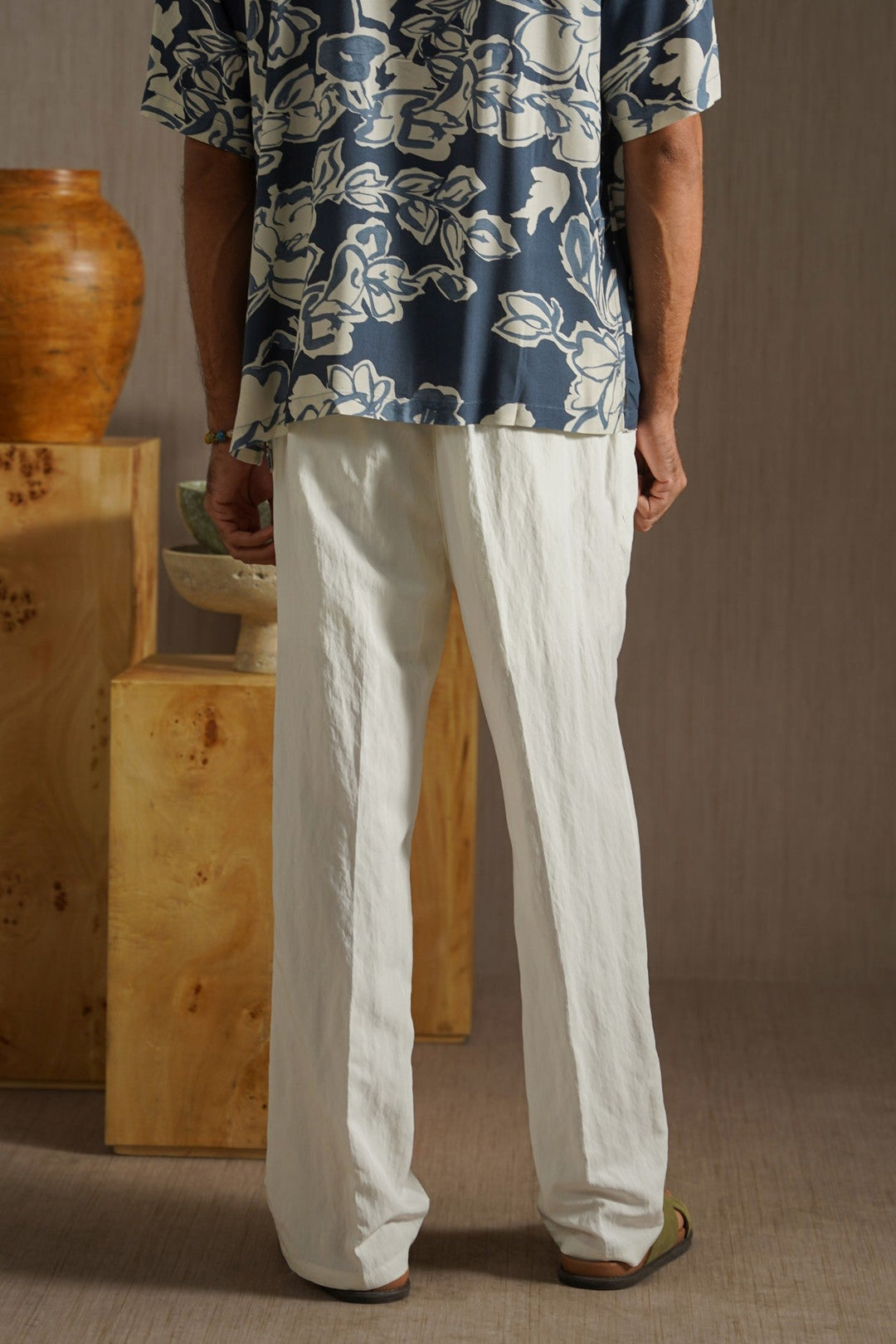 WHITE PALM GROVE PANTS