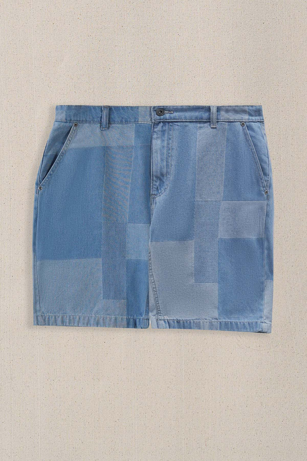BLUE PATCH EFFECT SHORTS