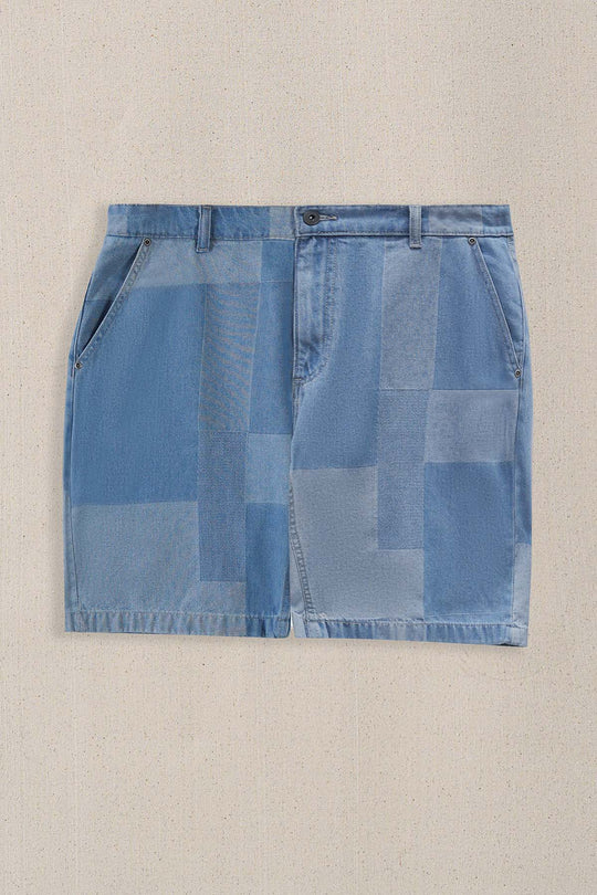 BLUE PATCH EFFECT SHORTS