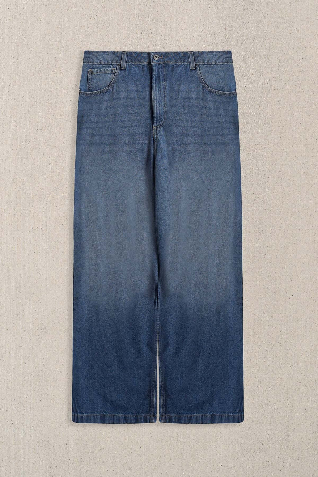 MID BLUE MAN PANTS BALLOON FIT