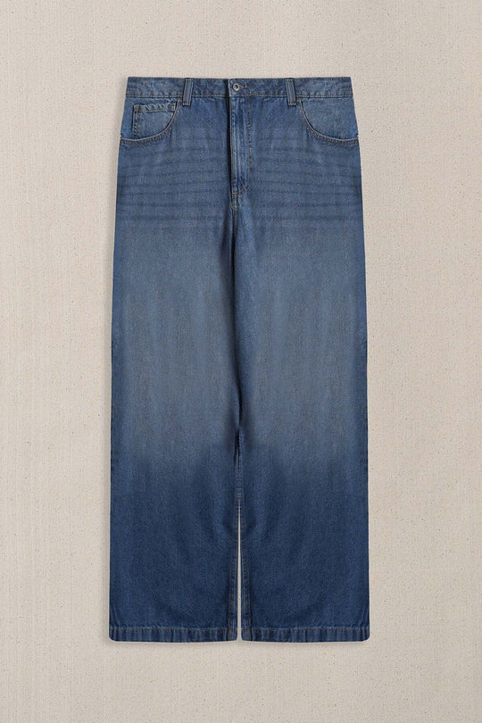 MID BLUE MAN PANTS BALLOON FIT