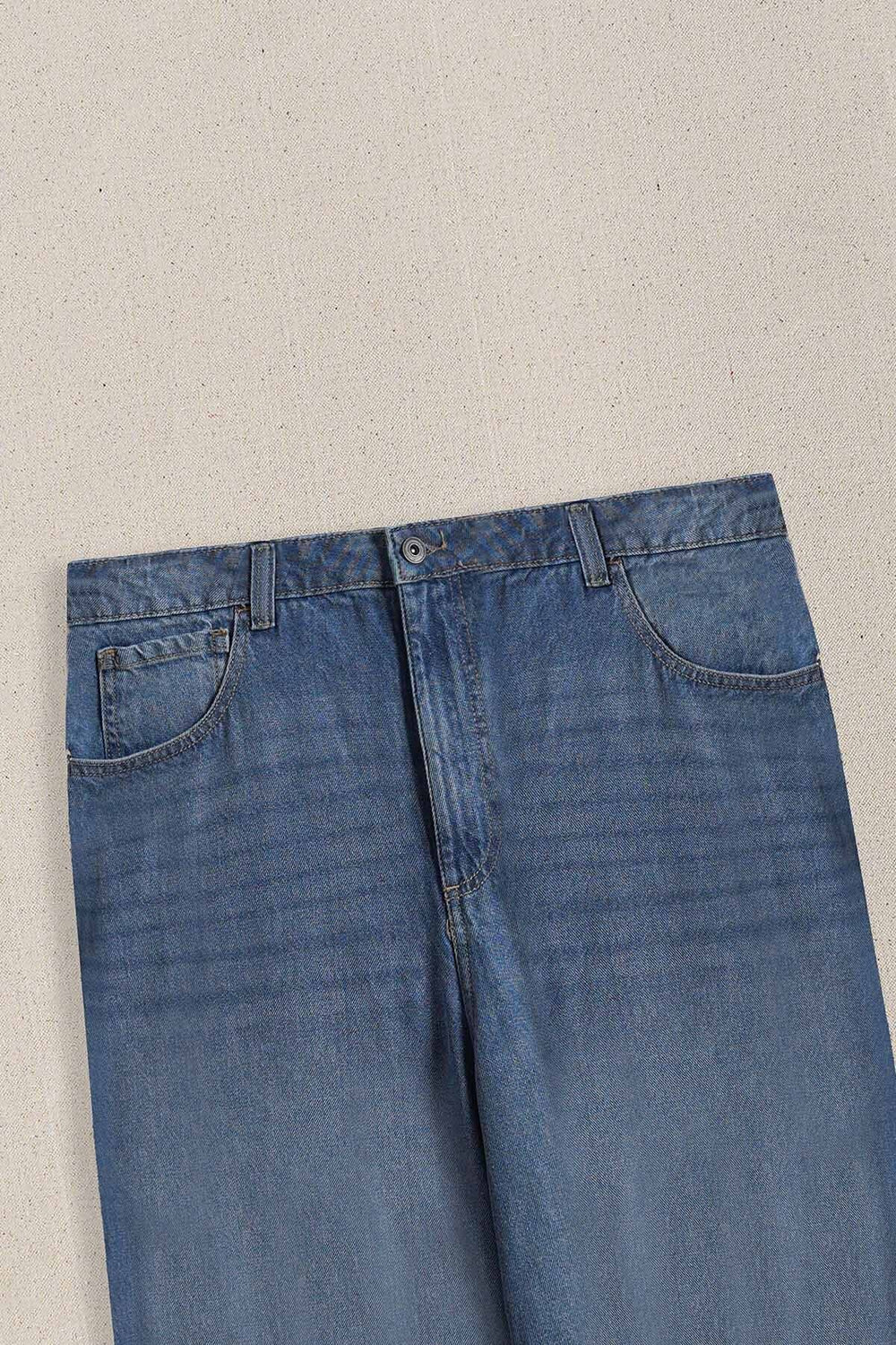 MID BLUE MAN PANTS BALLOON FIT