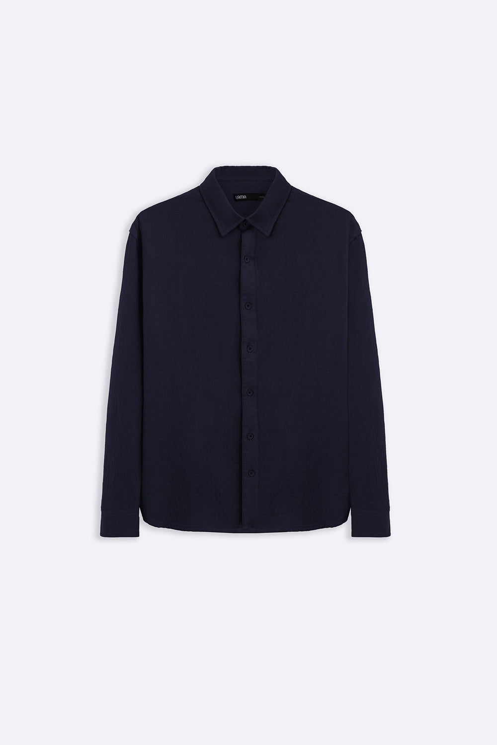 NAVY QUILT EFFECT JACQUARD SHIRT