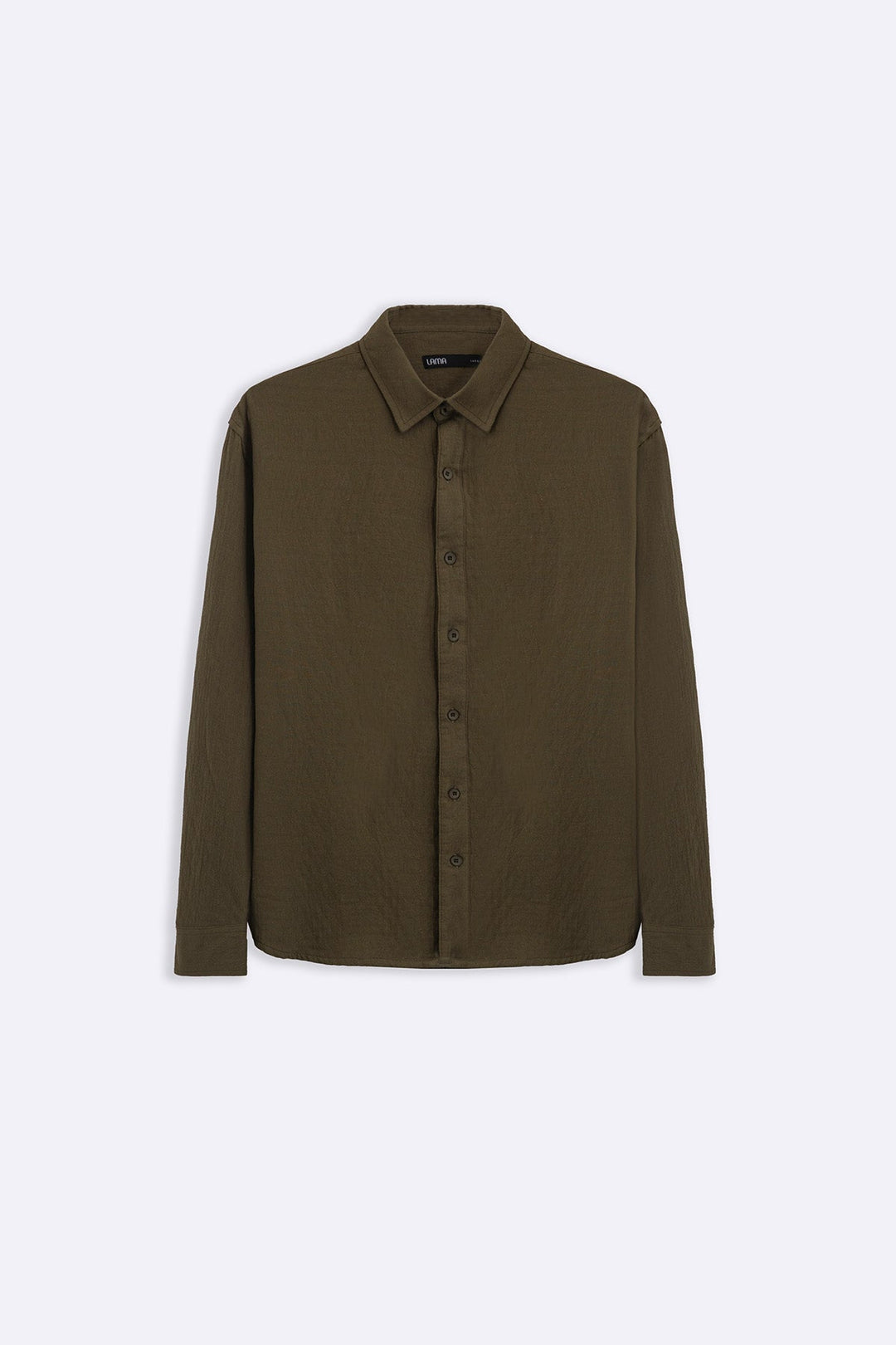 OLIVE QUILT EFFECT JACQUARD SHIRT