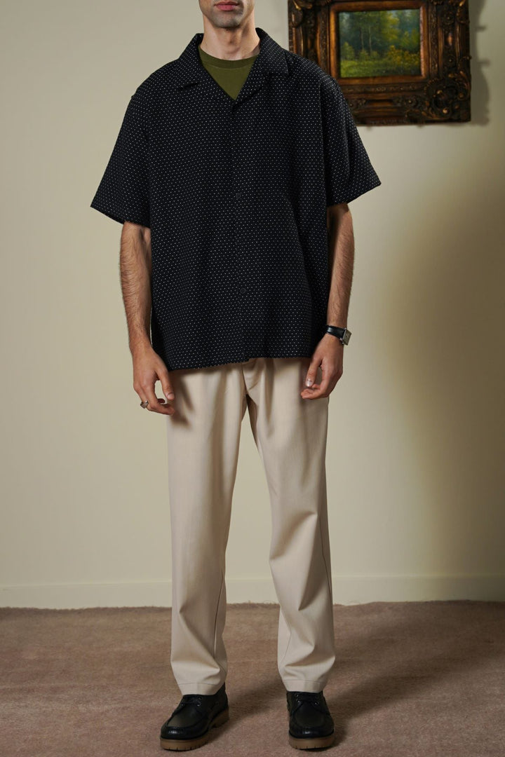 BLACK STITCH DETAIL SAFARI