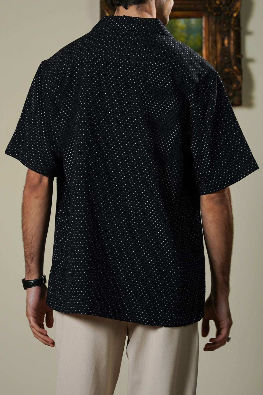 BLACK STITCH DETAIL SAFARI