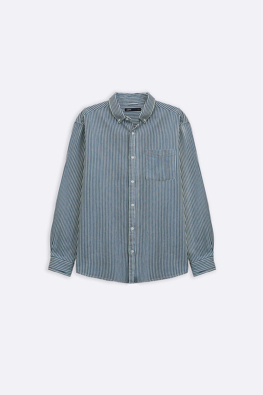 BLUE HEAVY COTTON SHIRT