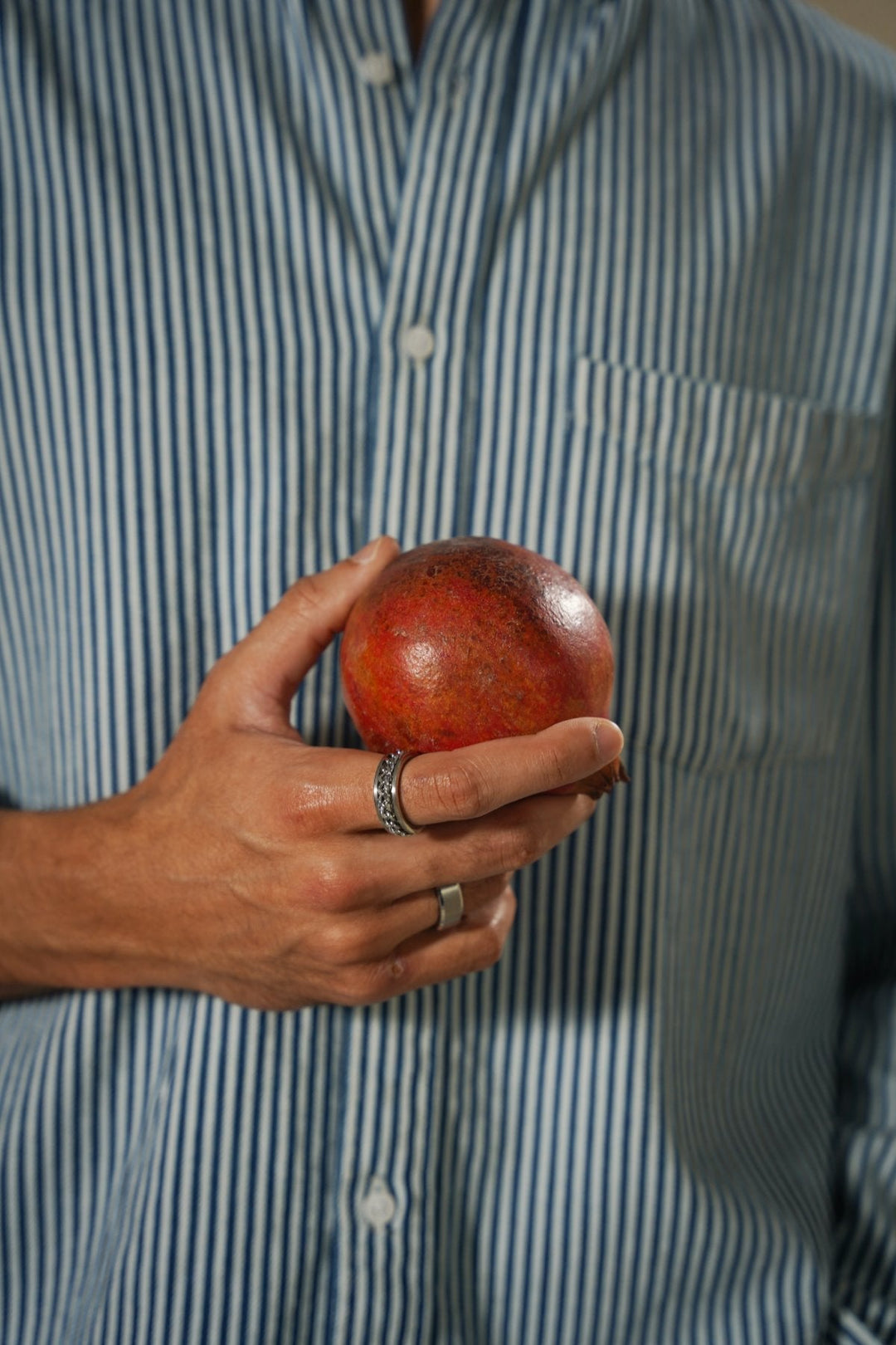 BLUE HEAVY COTTON SHIRT