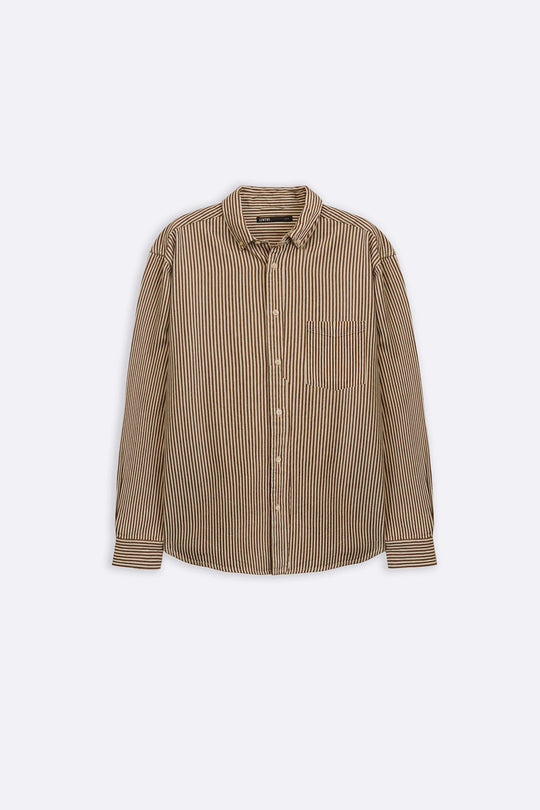 BROWN HEAVY COTTON SHIRT
