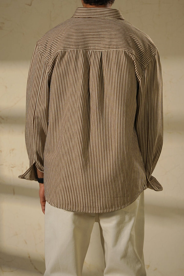 BROWN HEAVY COTTON SHIRT