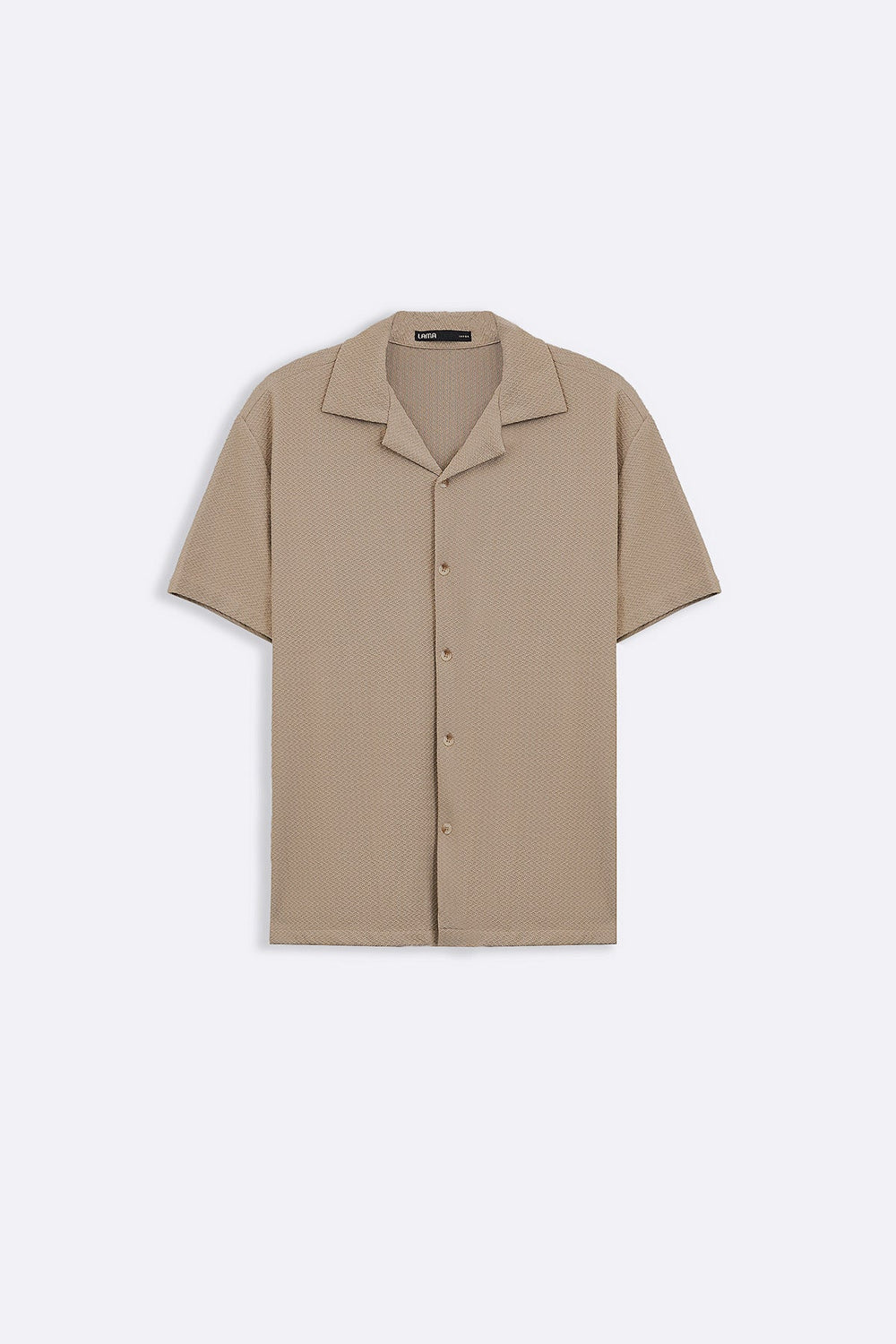 BEIGE SUMMER KNIT BUTTON DOWN