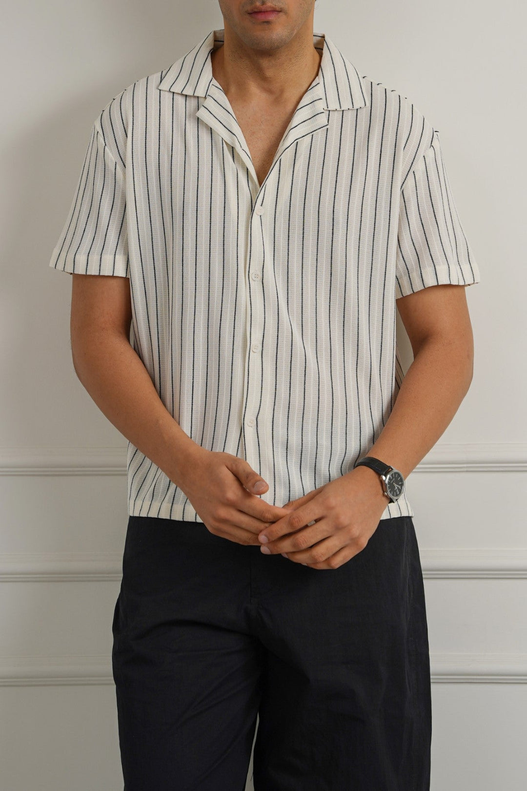 OFF WHITE RELAXED STRIPED SAFARI