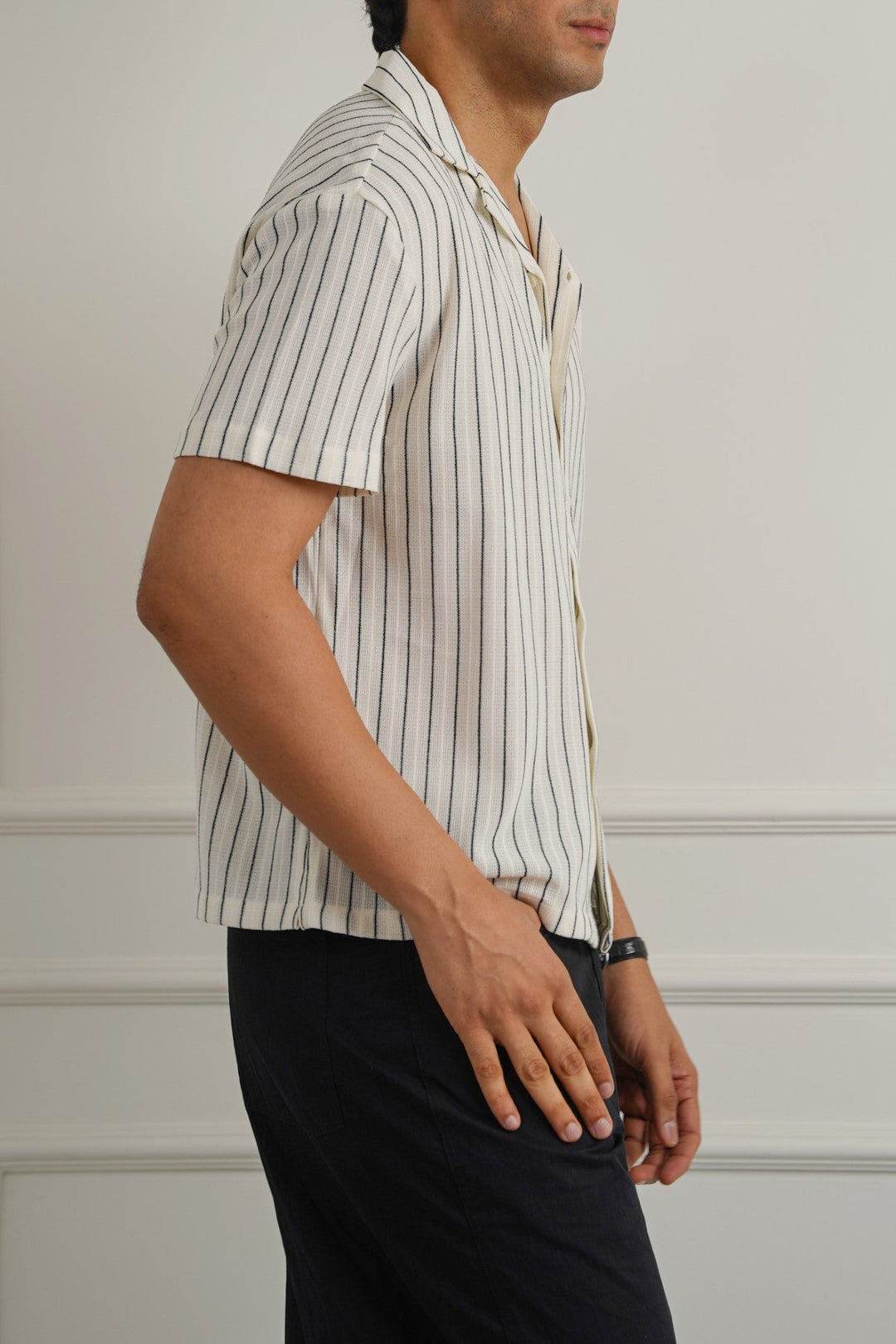 OFF WHITE RELAXED STRIPED SAFARI