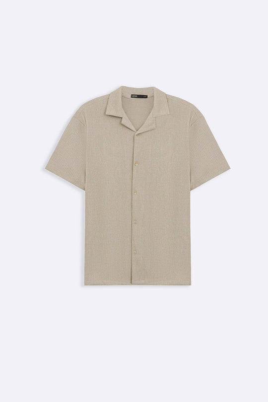 BEIGE SUMMER LOUNGE SHIRT