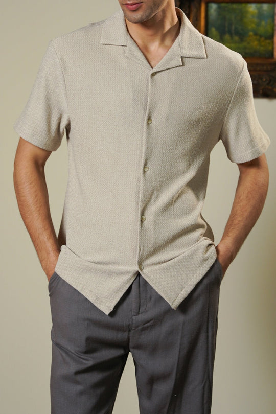 BEIGE SUMMER LOUNGE SHIRT