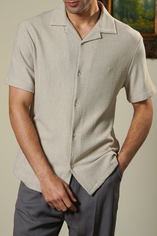 BEIGE SUMMER LOUNGE SHIRT