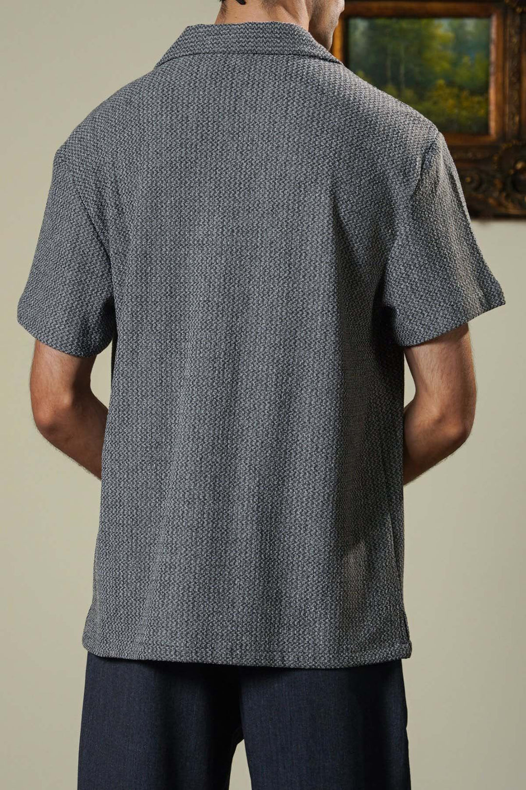 GREY SUMMER LOUNGE SHIRT