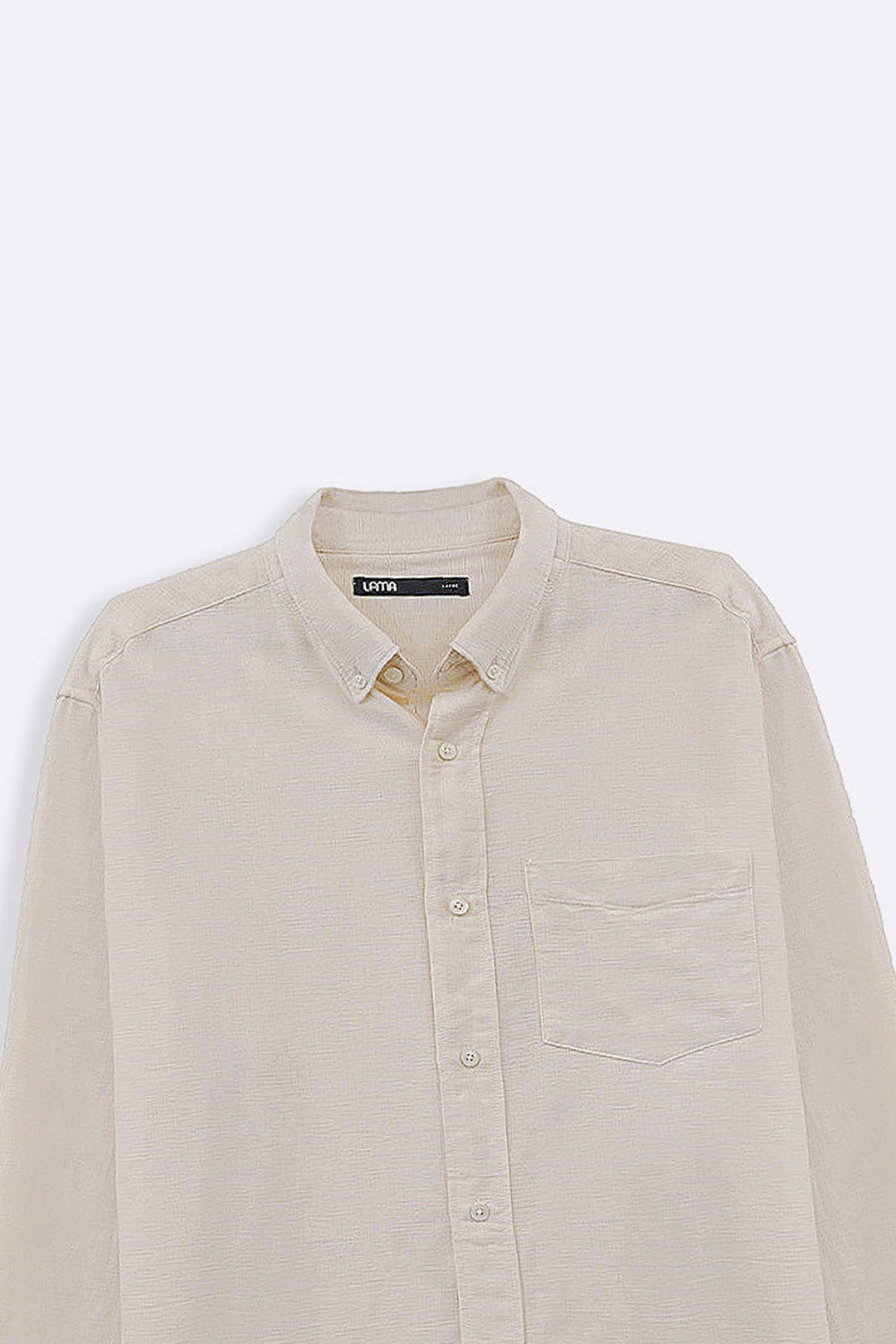 ECRU COTTON DOBBY SHIRT