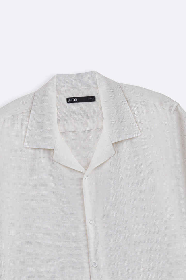 WHITE JACQUARD SUMMER SAFARI