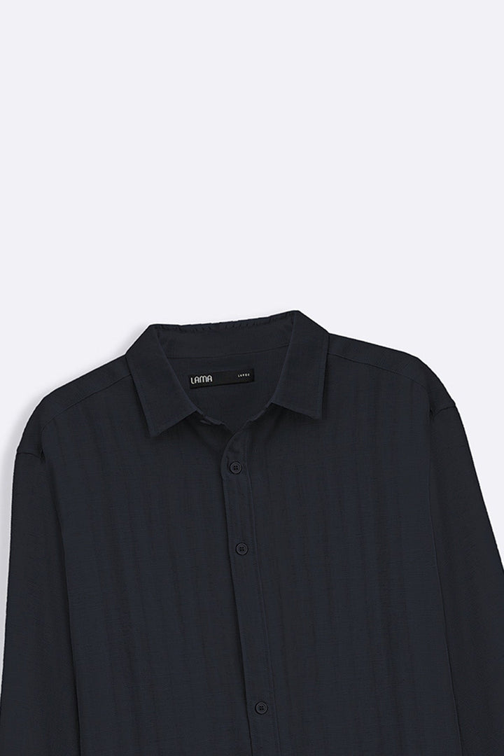 NAVY URBAN TEXTURED SHIRT