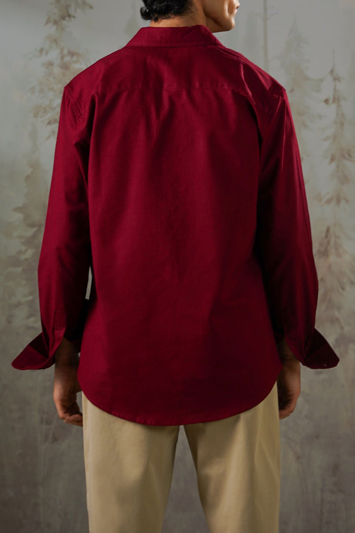 LINEN BLEND BUTTON DOWN SHIRT