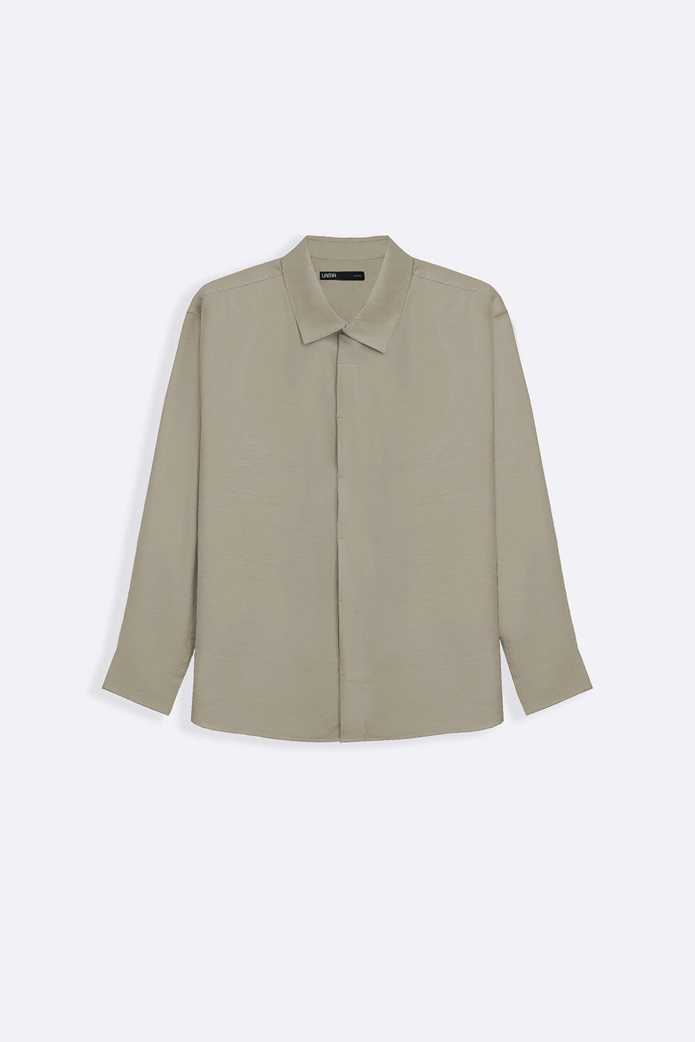 TAUPE STONEWASH FLOWY SHIRT