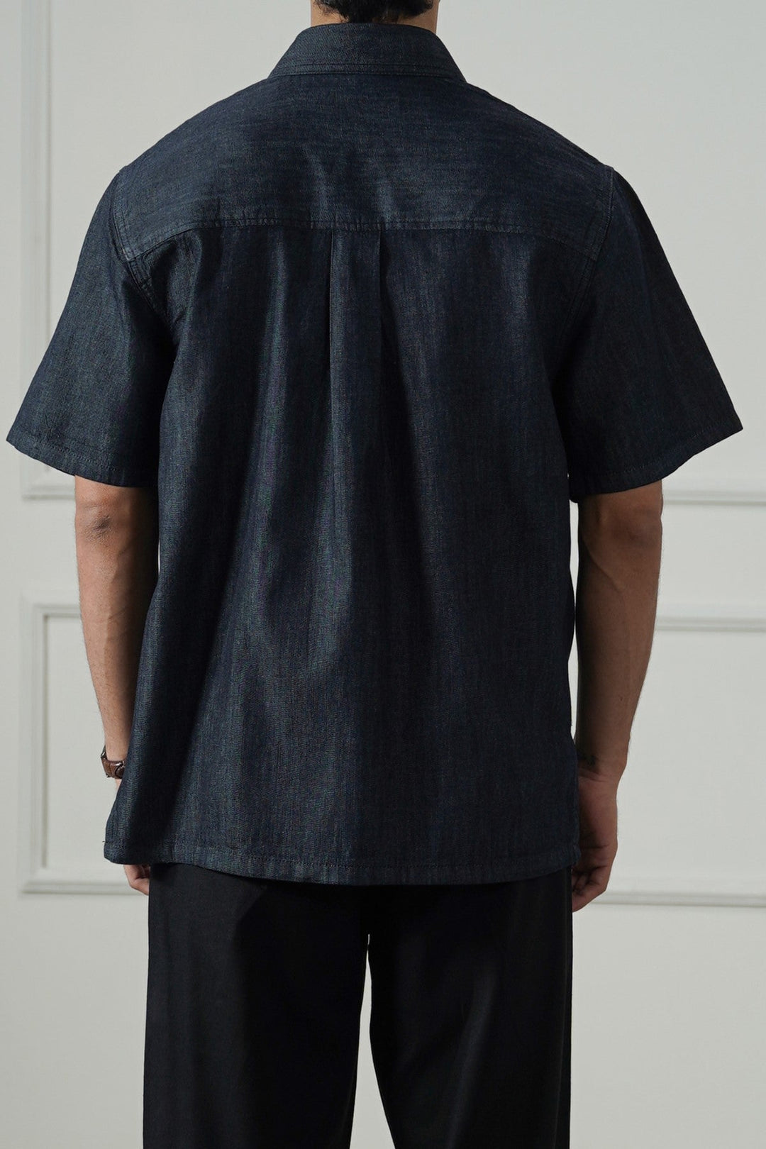 DARK BLUE DARK DENIM SHIRT