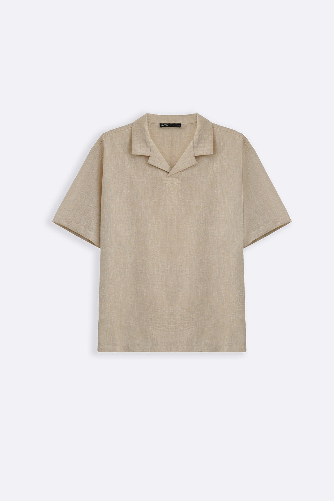 BEIGE RESORT COLLARED SHIRT