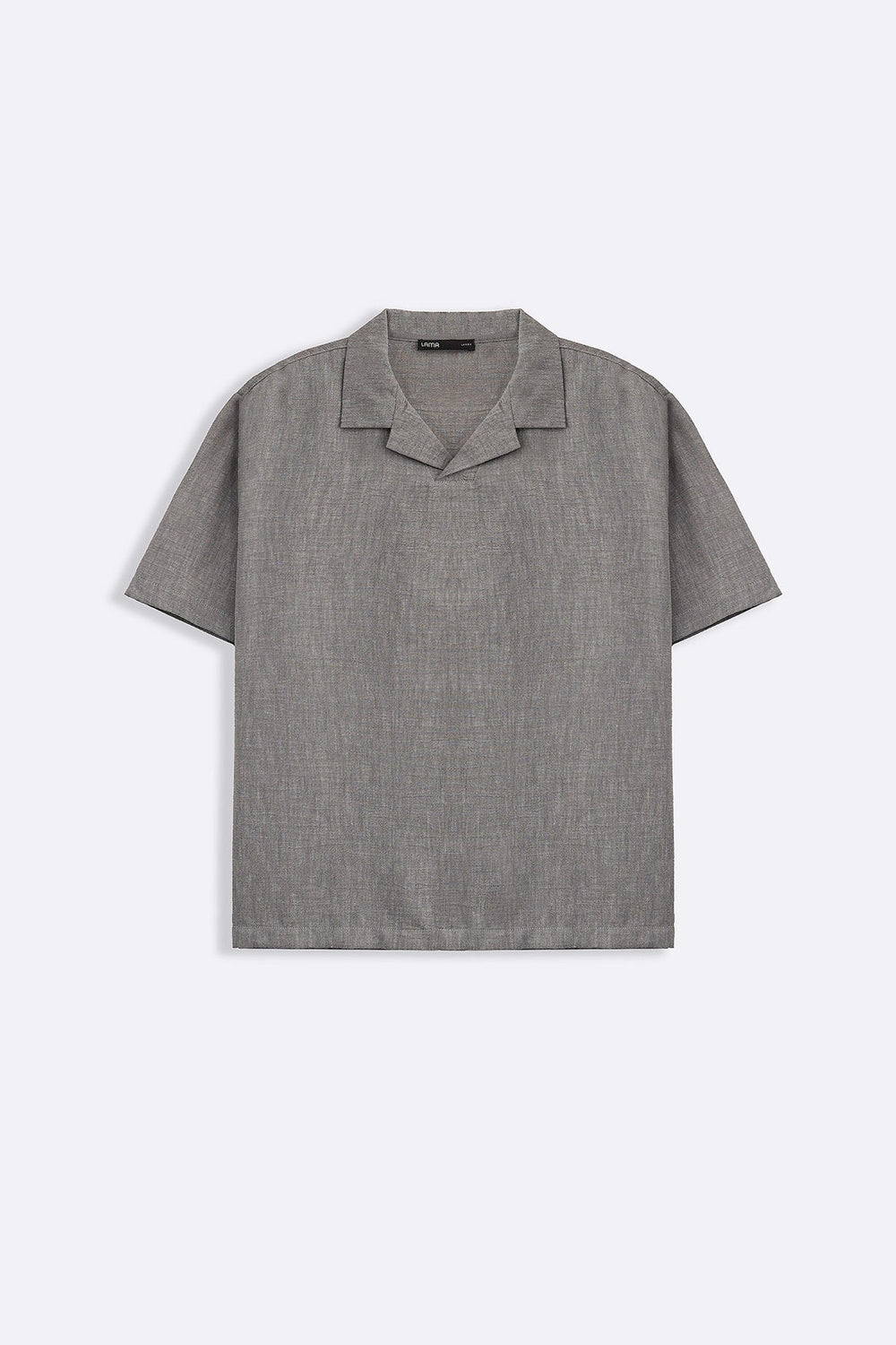 CHARCOAL RESORT COLLARED SHIRT