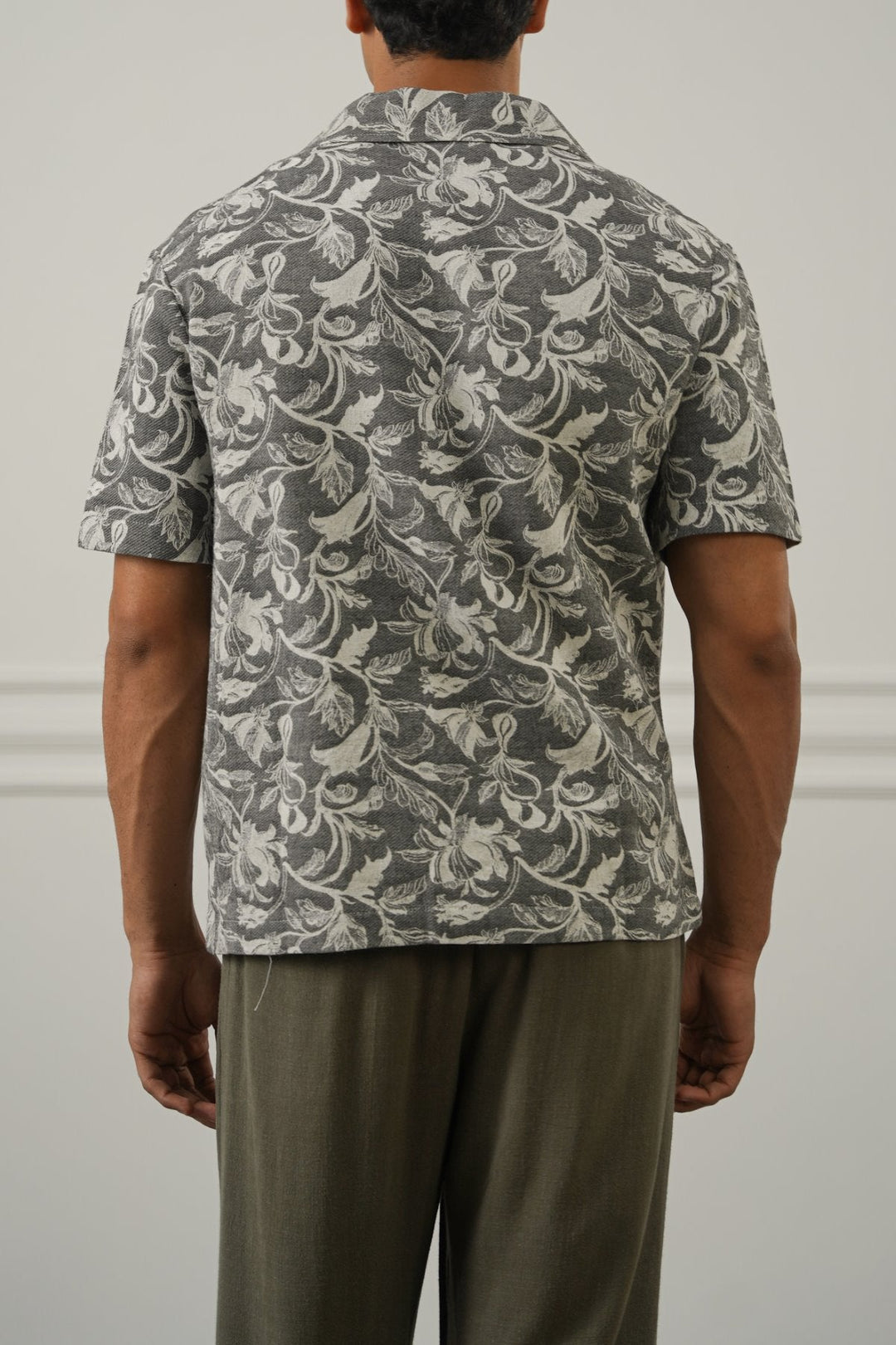 BLACK HERITAGE TEXTURE SHIRT