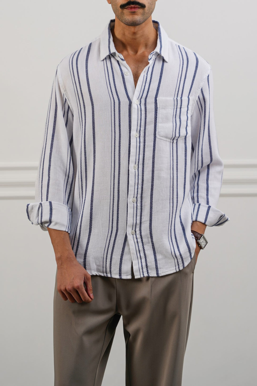 STRIPED DOBBY SHIRT
