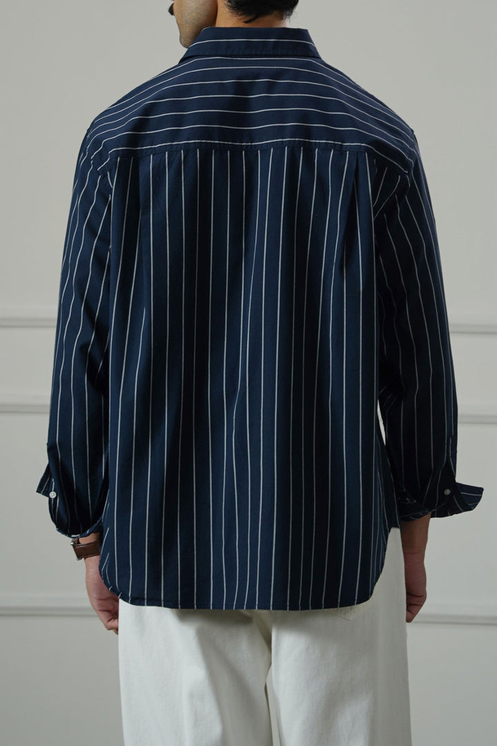NAVY 90's DAD SHIRT