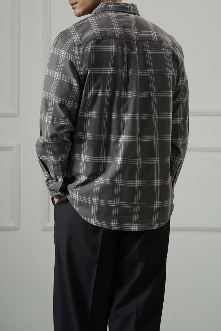 BROWN BOY-NEXT-DOOR COTTON SHIRT