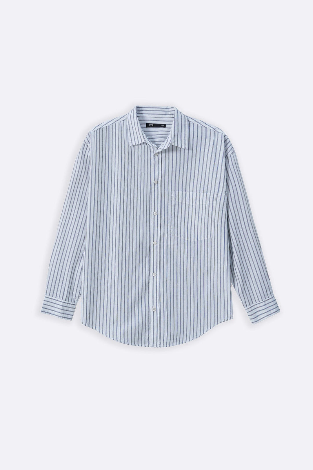 WHITE COTTON STRIPED SHIRT