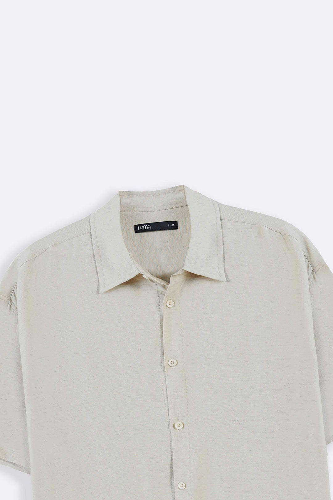 BEIGE MELANGE EFFECT SHIRT