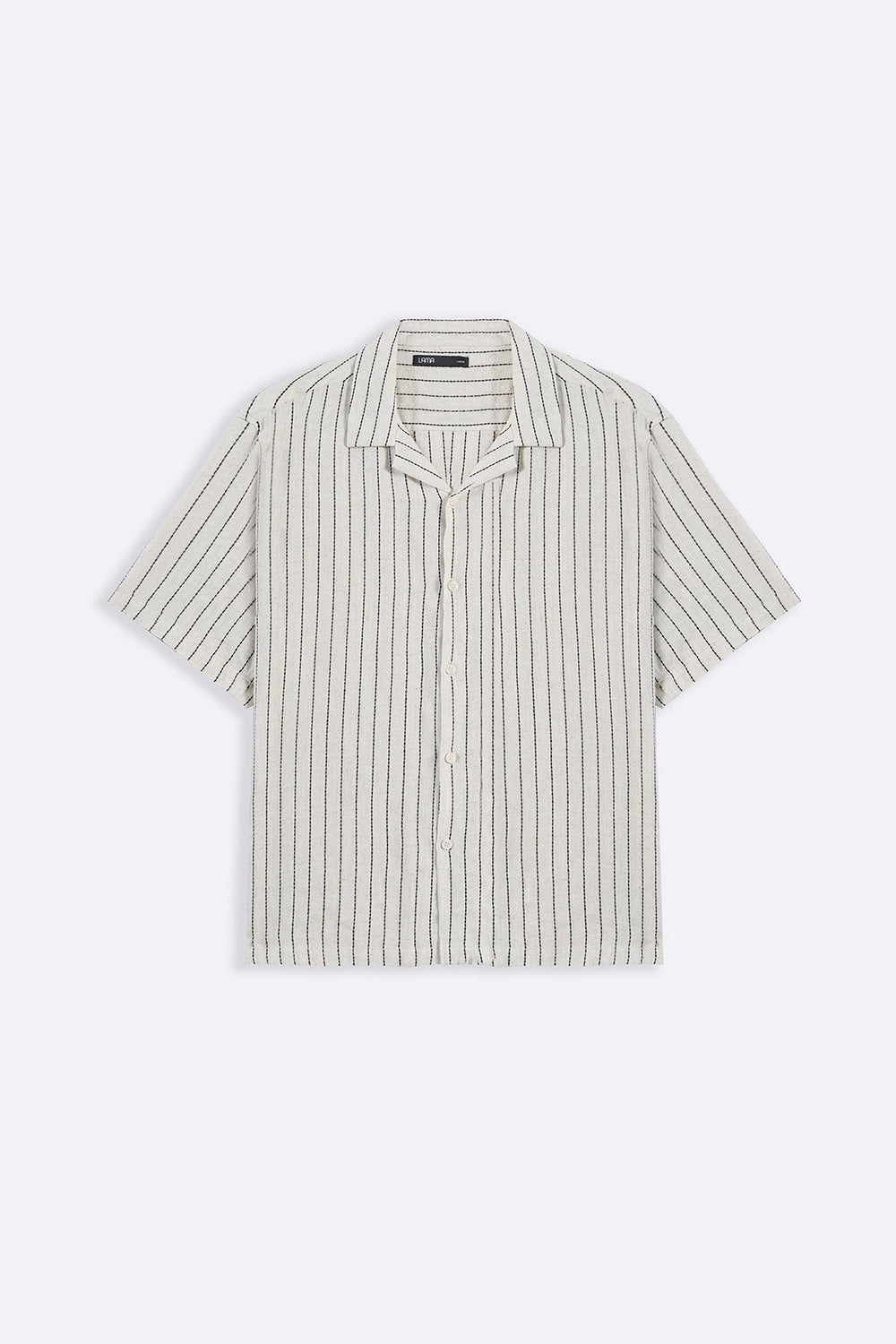 IVORY STRIPED JACQUARD SHIRT