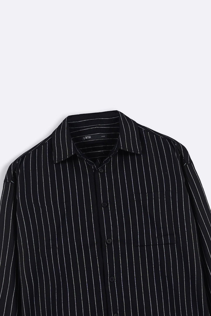 BLACK TENCEL LINEN SHIRT
