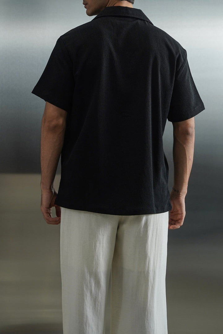 CHARCOAL TENCEL COTTON BUTTON DOWN