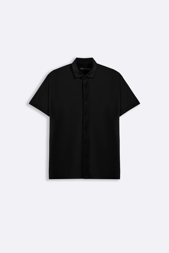 BLACK BREEZY WEEKEND SHIRT